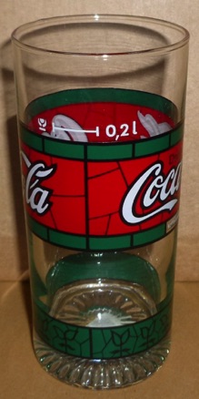 3840-2 € 3,00 coca cola glas glas en lood 0,2L  H13 D6